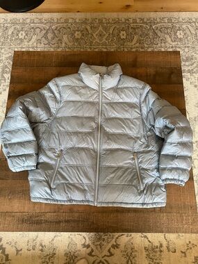 Michael Kors Light Blue Puffer Jacket